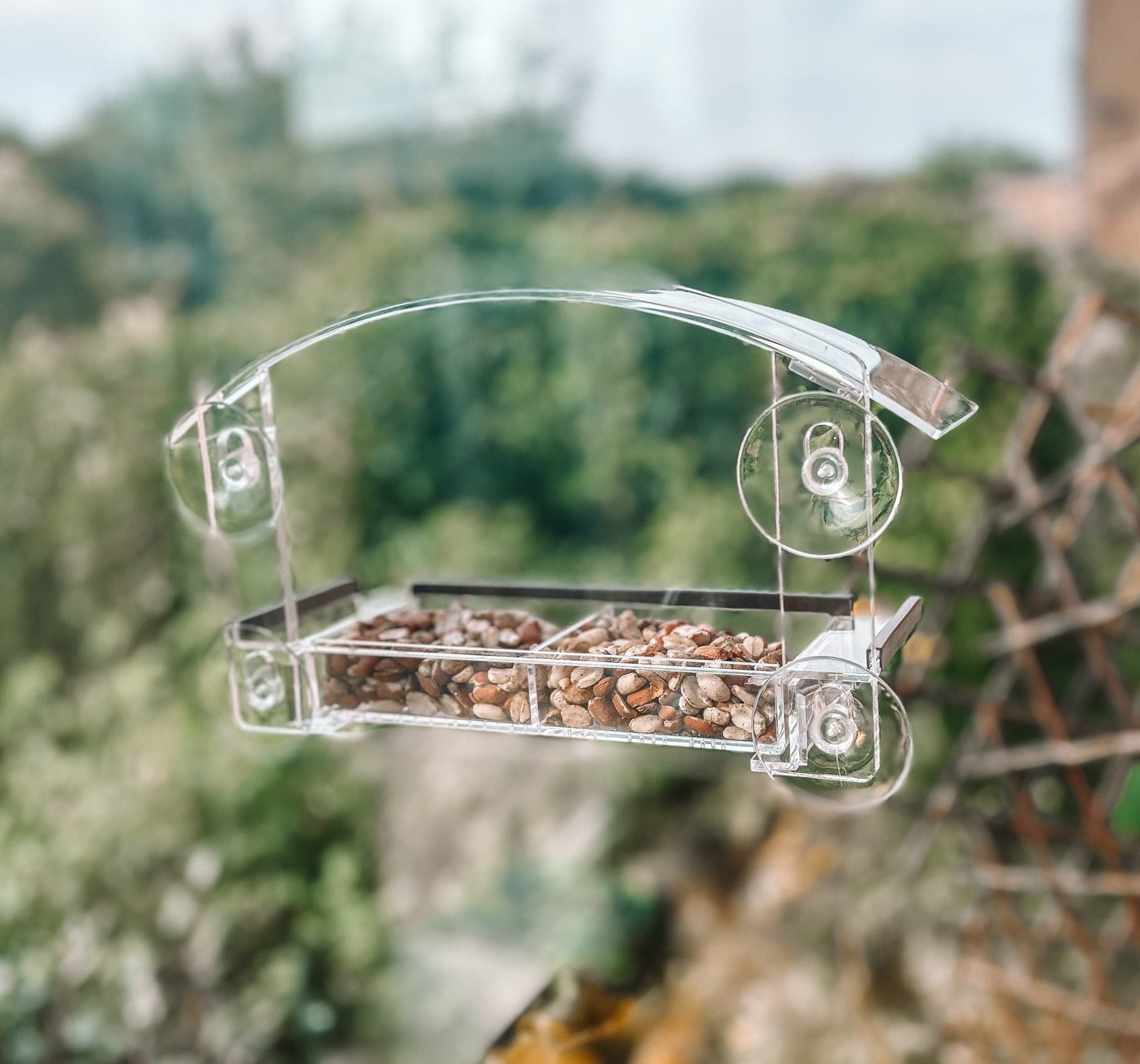 window suction bird feeder