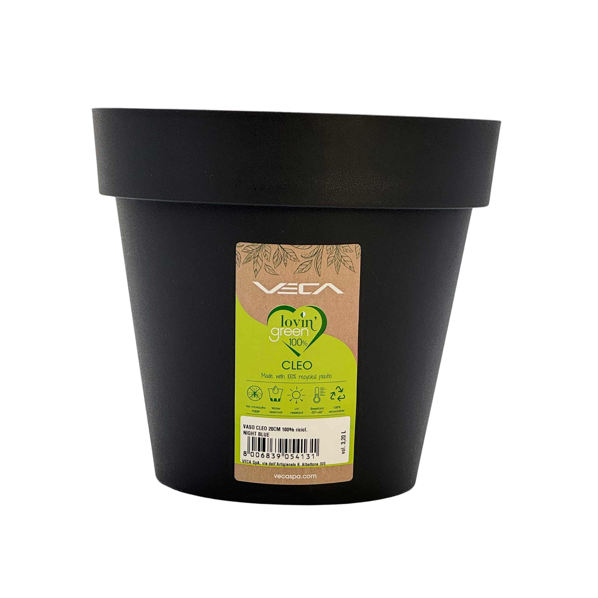 20cm Cleo Small Outdoor Recycled Plastic Plant Pot