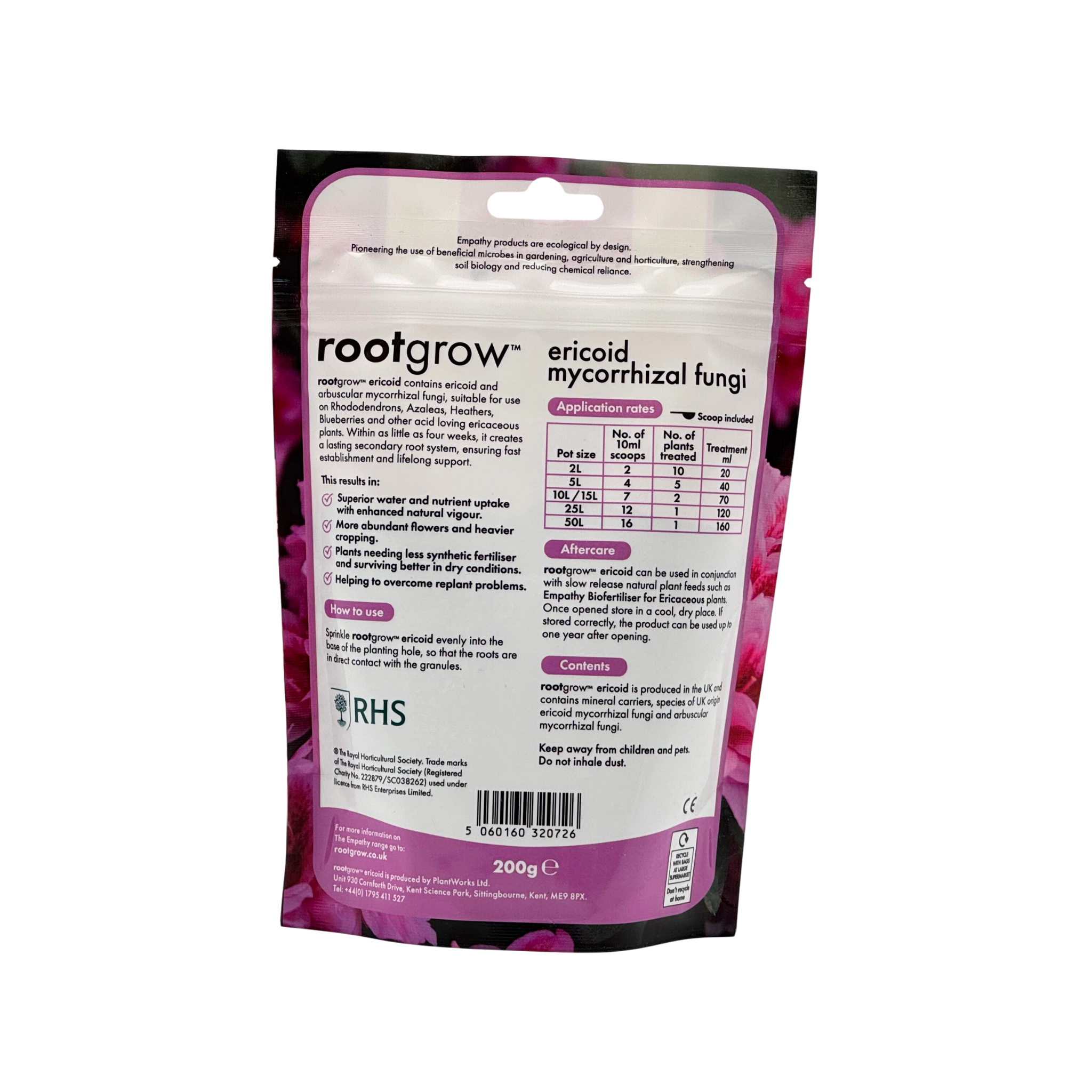 RHS Rootgrow Ericoid Mycorrhizal Fungi