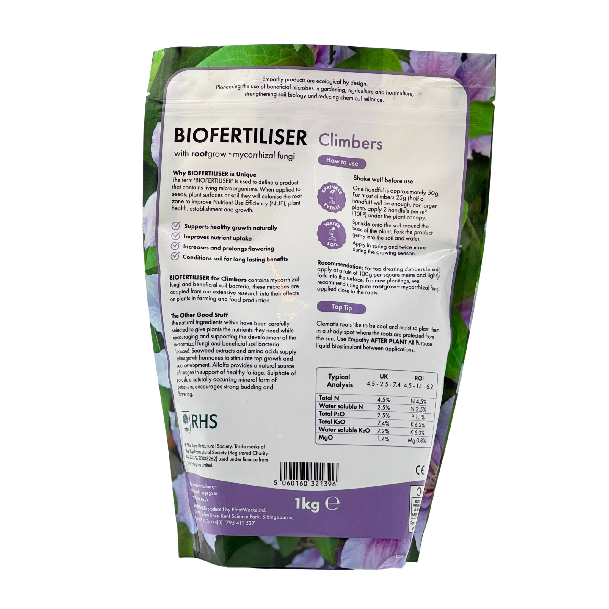 Empathy After Plant Biofertiliser For Climbers & Flowering Plants (1kg)