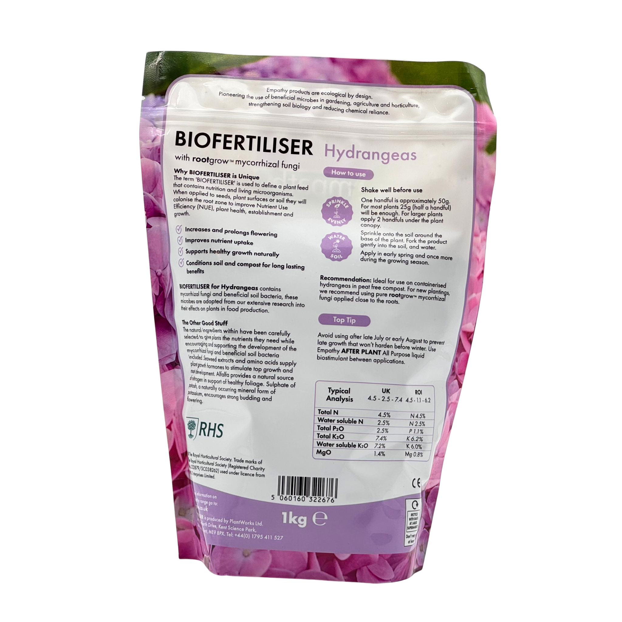 Empathy After Plant Biofertiliser For Hydrangeas (1kg)