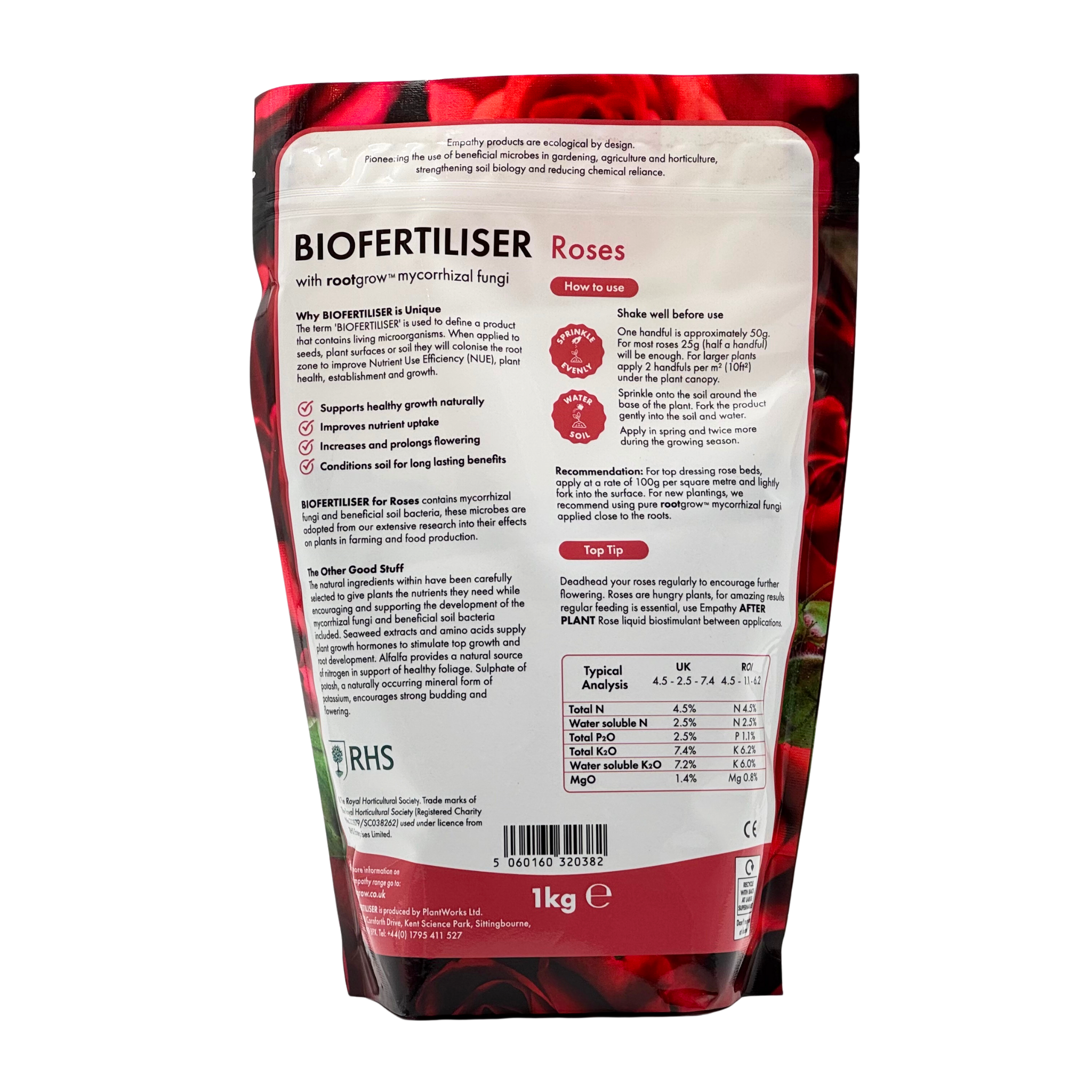 Empathy After Plant Biofertiliser For Roses (1kg)