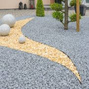 a modern gravel garden