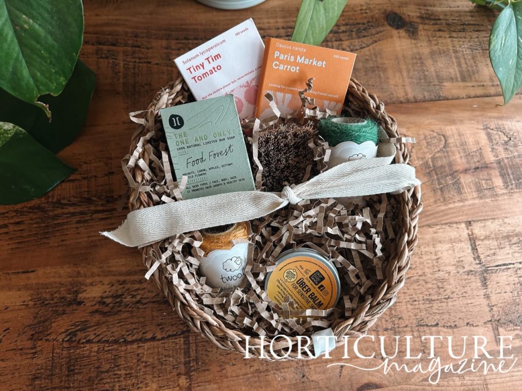 gift basket from the natural gift company containing a range of high quality products