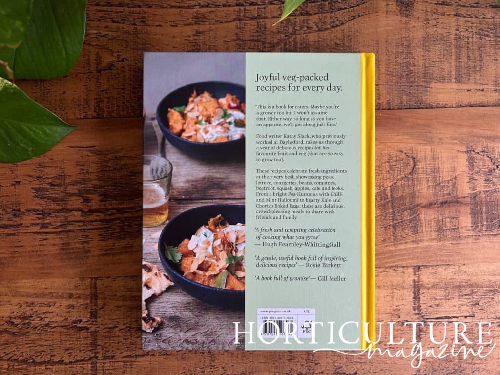 the back of Kathy Slack's hardback book 