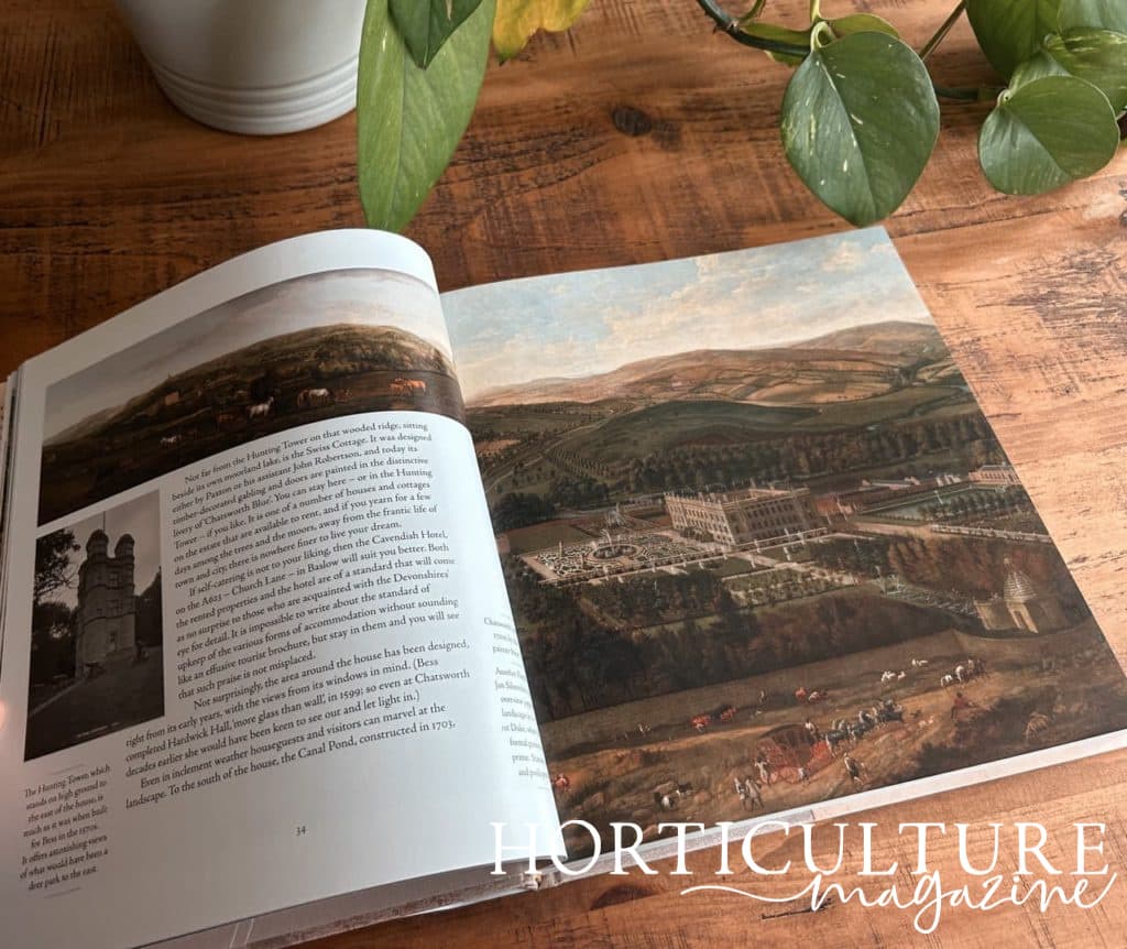 a beautifully illustrated image of Chatsworth from Alan Titchmarsh's book